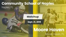 Matchup: Comm School Naples vs. Moore Haven  2018