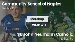 Matchup: Comm School Naples vs. St. John Neumann Catholic  2018