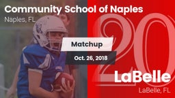 Matchup: Comm School Naples vs. LaBelle  2018
