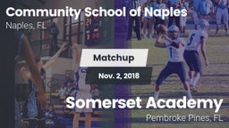 Matchup: Comm School Naples vs. Somerset Academy  2018