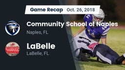 Recap: Community School of Naples vs. LaBelle  2018