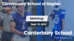 Matchup: Comm School Naples vs. Canterbury School 2019