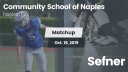 Matchup: Comm School Naples vs. Sefner 2019
