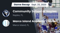 Recap: Community School of Naples vs. Marco Island Academy Charter  2020