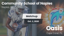 Matchup: Comm School Naples vs. Oasis  2020