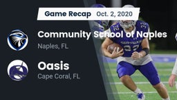 Recap: Community School of Naples vs. Oasis  2020