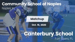 Matchup: Comm School Naples vs. Canterbury School 2020