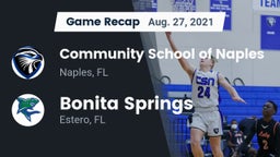 Recap: Community School of Naples vs. Bonita Springs  2021