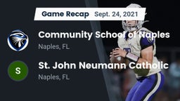 Recap: Community School of Naples vs. St. John Neumann Catholic  2021