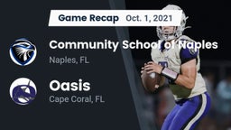 Recap: Community School of Naples vs. Oasis  2021