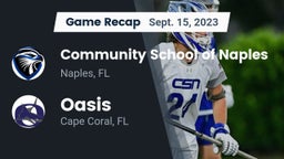 Recap: Community School of Naples vs. Oasis  2023