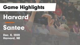 Harvard  vs Santee  Game Highlights - Dec. 8, 2020