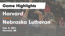 Harvard  vs Nebraska Lutheran  Game Highlights - Feb. 8, 2021