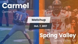 Matchup: Carmel  vs. Spring Valley  2017