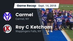 Recap: Carmel  vs. Roy C Ketcham 2018