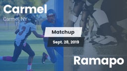 Matchup: Carmel  vs. Ramapo 2019