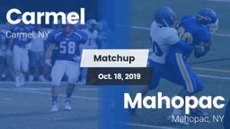 Matchup: Carmel  vs. Mahopac  2019