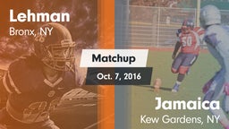 Matchup: Lehman vs. Jamaica  2016