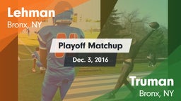 Matchup: Lehman vs. Truman  2016