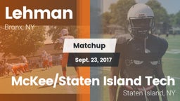 Matchup: Lehman vs. McKee/Staten Island Tech 2017