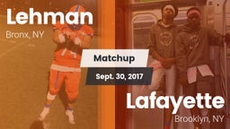 Matchup: Lehman vs. Lafayette  2017