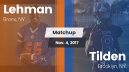 Matchup: Lehman vs. Tilden  2017