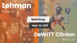 Matchup: Lehman vs. DeWITT Clinton  2018