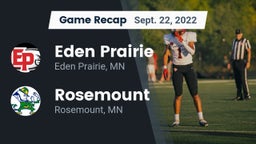 Recap: Eden Prairie  vs. Rosemount  2022