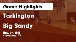Tarkington  vs Big Sandy  Game Highlights - Nov. 19, 2018