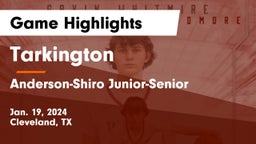 Tarkington  vs Anderson-Shiro Junior-Senior  Game Highlights - Jan. 19, 2024