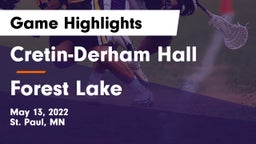 Cretin-Derham Hall  vs Forest Lake  Game Highlights - May 13, 2022