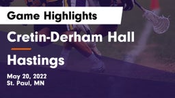Cretin-Derham Hall  vs Hastings  Game Highlights - May 20, 2022
