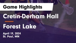 Cretin-Derham Hall  vs Forest Lake  Game Highlights - April 19, 2024