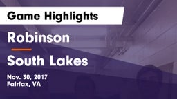 Robinson  vs South Lakes  Game Highlights - Nov. 30, 2017