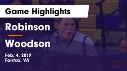 Robinson  vs Woodson  Game Highlights - Feb. 4, 2019