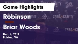 Robinson  vs Briar Woods  Game Highlights - Dec. 6, 2019