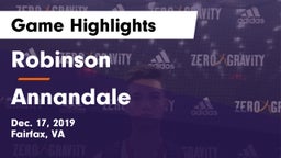 Robinson  vs Annandale  Game Highlights - Dec. 17, 2019