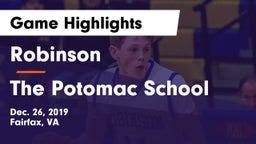 Robinson  vs The Potomac School Game Highlights - Dec. 26, 2019