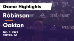 Robinson  vs Oakton  Game Highlights - Jan. 4, 2021