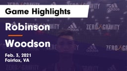 Robinson  vs Woodson  Game Highlights - Feb. 3, 2021