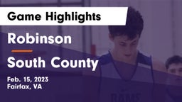 Robinson  vs South County  Game Highlights - Feb. 15, 2023