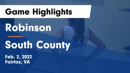 Robinson  vs South County  Game Highlights - Feb. 2, 2022