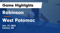 Robinson  vs West Potomac  Game Highlights - Jan. 27, 2023