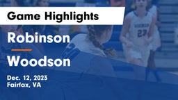 Robinson  vs Woodson  Game Highlights - Dec. 12, 2023