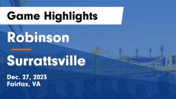 Robinson  vs Surrattsville  Game Highlights - Dec. 27, 2023