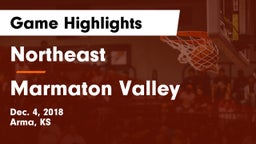 Northeast  vs Marmaton Valley  Game Highlights - Dec. 4, 2018