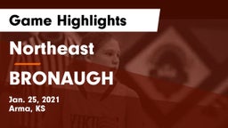 Northeast  vs BRONAUGH Game Highlights - Jan. 25, 2021