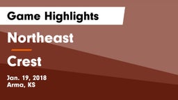 Northeast  vs Crest  Game Highlights - Jan. 19, 2018