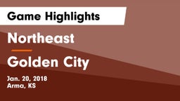 Northeast  vs Golden City Game Highlights - Jan. 20, 2018