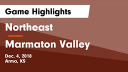 Northeast  vs Marmaton Valley  Game Highlights - Dec. 4, 2018